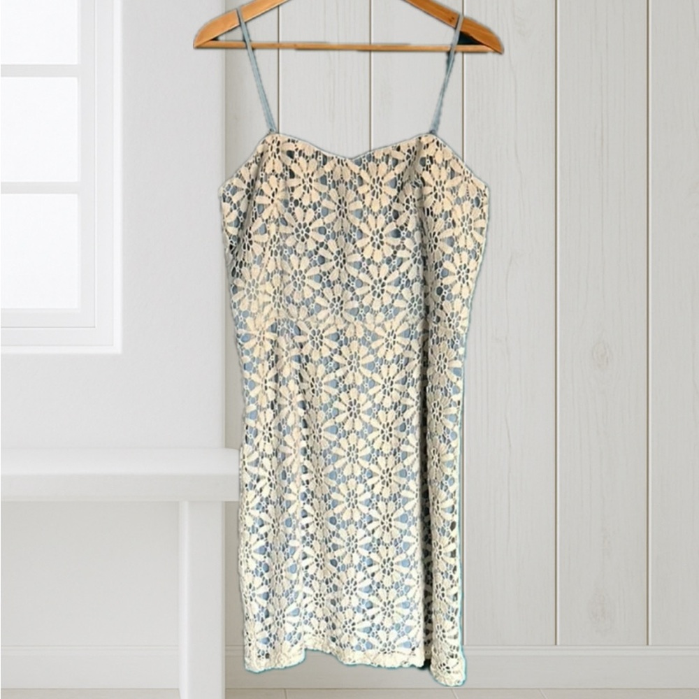 Venus Sweetheart Baby Blue Lace Dress